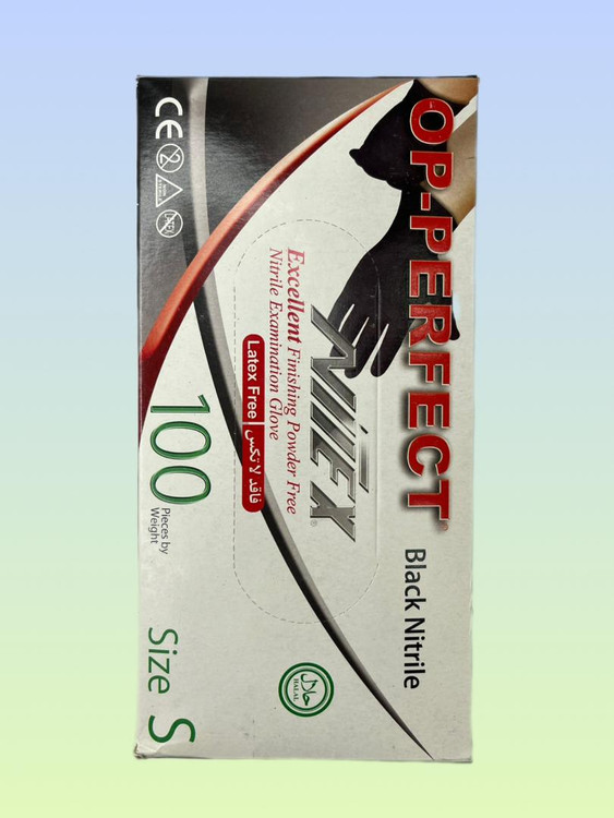 دستکش نیتریل مشکی سایز s